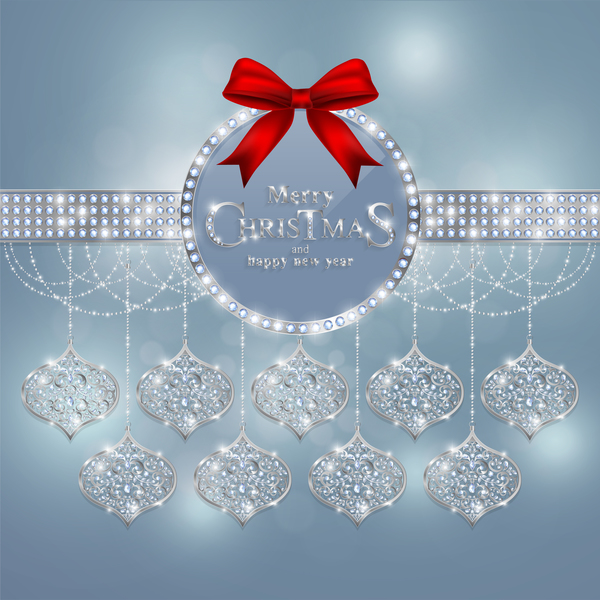 600x600 Christmas Jewelry Decor With New Year Decoration And Red Bows