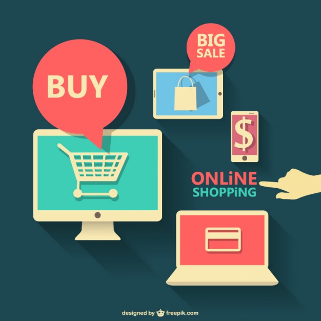 Online Shopping Flat Graphics Vector Free Download 626x626 Online Shopping Flat Graphics Vector Free Download