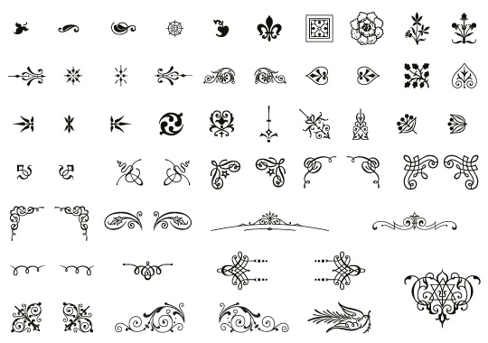 Vector Free Ornament Fonts Images 540x380 Vector Free Ornament Fonts Images
