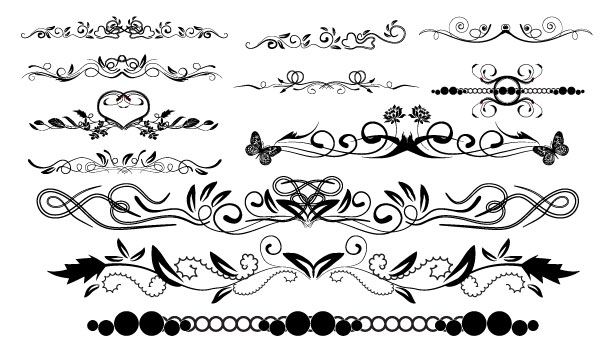 Massive Collection Of Vintage Vector Graphics Floral Borders 600x346 Massive Collection Of Vintage Vector Graphics Floral Borders