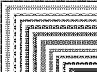 Corner Ornaments Borders Seamless Vector Free Vectors Ui 310x233 Corner Ornaments Borders Seamless Vector Free Vectors Ui