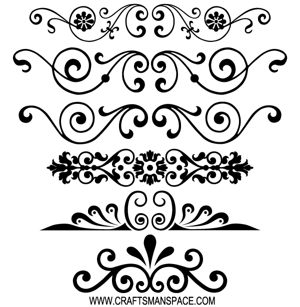 600x615 Free Decorative Ornaments Vector