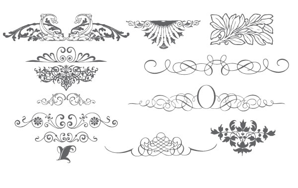 600x380 Free Vectors Free Vector Ornaments