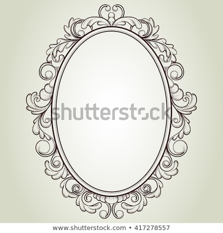 450x470 Vintage Frame Design Clipart Vector Oval Vintage Frame Floral