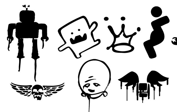 600x380 Free Vectors Abstract Graffiti Free Vector Pack Thegoldenmane