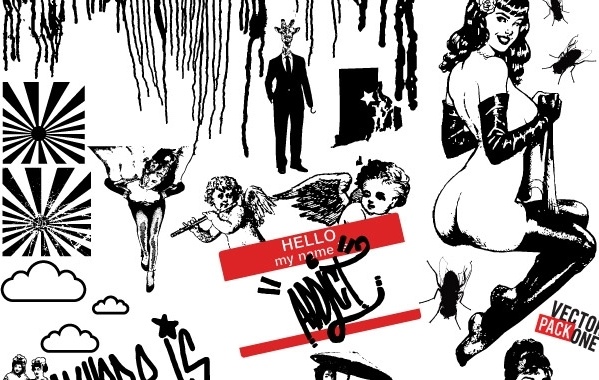 599x380 Mixed Crazy Items Free Vector Pack Free Vector In Acrobat Reader