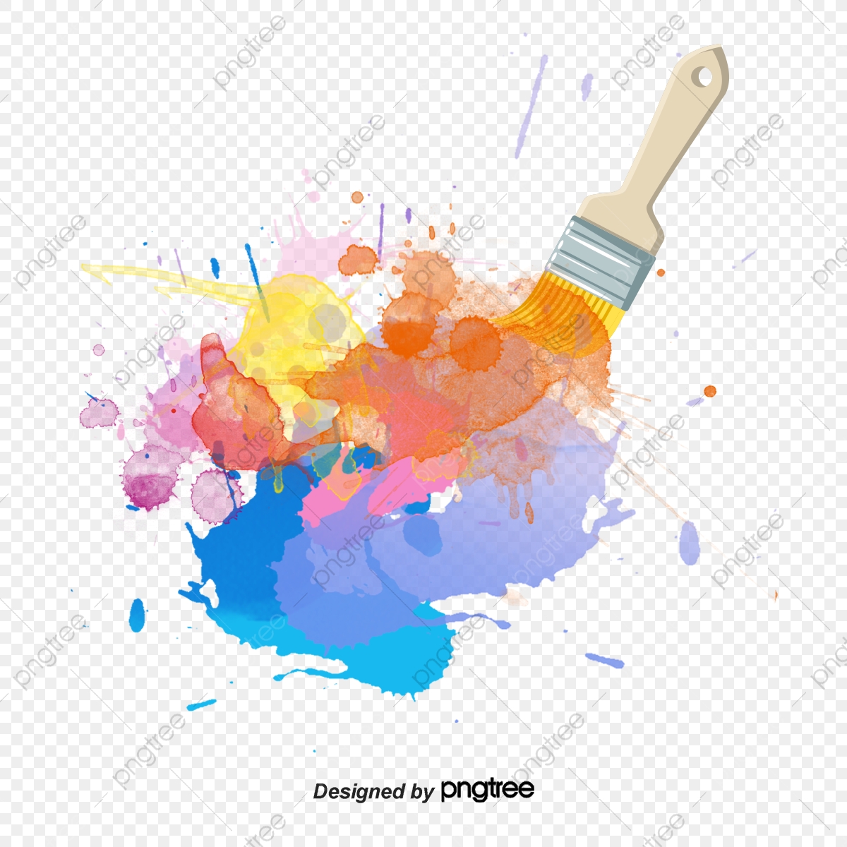 1200x1200 Red Paint Brush Vector, Paint, Red, Brush Png And Vector