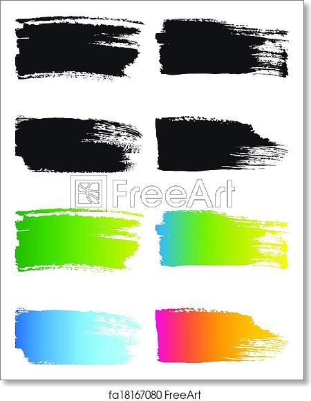 450x580 Free Art Print Of Paint Brush Stroke Frames, Vector Paint Brush