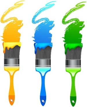 301x368 Free Paintbrush Vector Free Vector Download