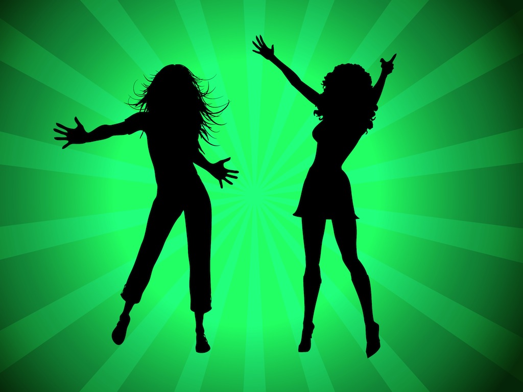 Party Girls Silhouettes Free Vectors Ui Download 1024x767 Party Girls Silhouettes Free Vectors Ui Download