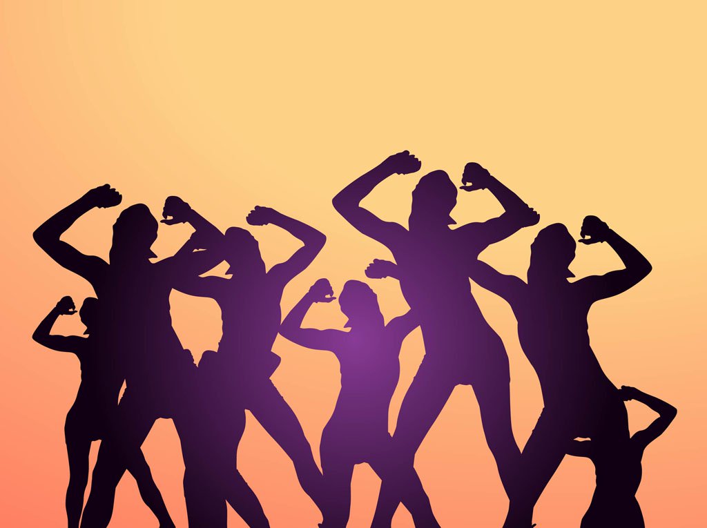 Dancing Party People Vector Art Graphics 1024x765 Dancing Party People Vector Art Graphics
