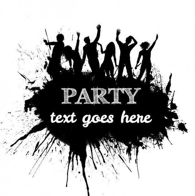 Party Poster Template With Dancing Silhouettes Vector Free Download 625x626 Party Poster Template With Dancing Silhouettes Vector Free Download