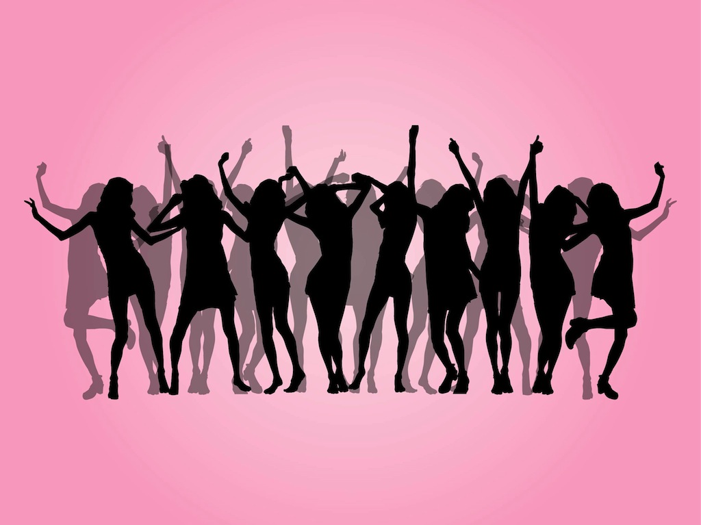 Party Girls Design Vector Art Graphics 1024x767 Party Girls Design Vector Art Graphics