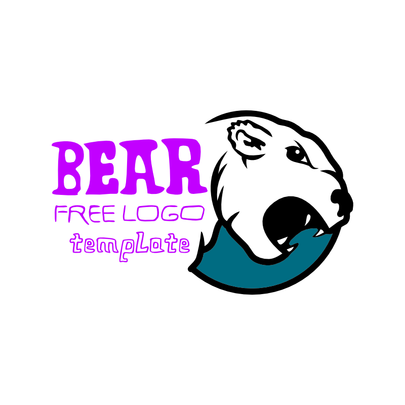 800x800 Free Bear Logo Vector