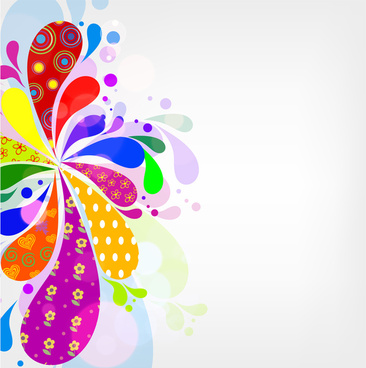 366x368 Vector Colorful Abstract Flowers Background Pdf Free Vector