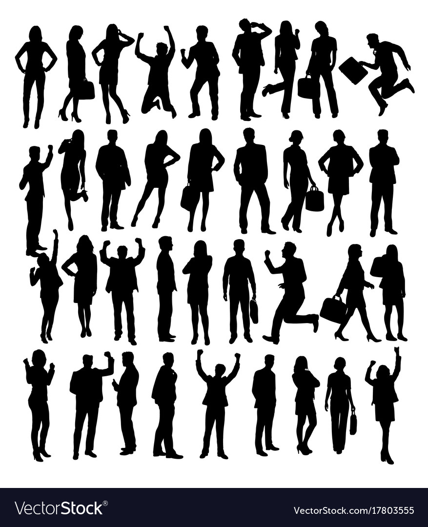 877x1080 Huge Collection Of 'people Silhouette Vector' Download More Than