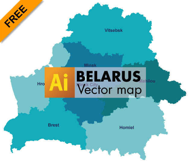 630x536 Free Vector Map Of Belarus