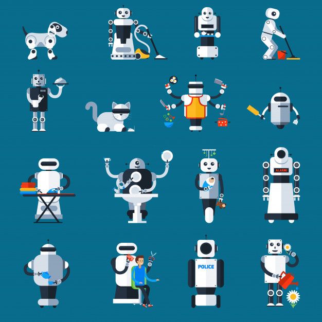 626x626 Vector Robot Home Robots Collection Free Vector Best Vector Download