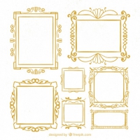 200x200 Gold Vector Frames Free Vector Graphic Art Free Download