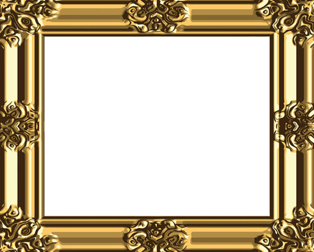 458x368 Antique Gold Frame Vector Free Vector Download