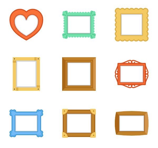 600x564 Picture Frame Icons