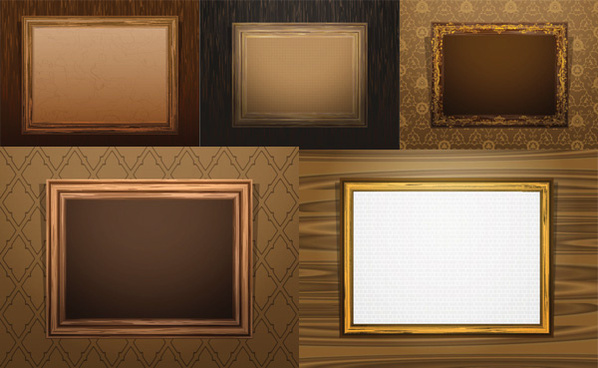 598x368 Wood Frame Vector Free Vector Download