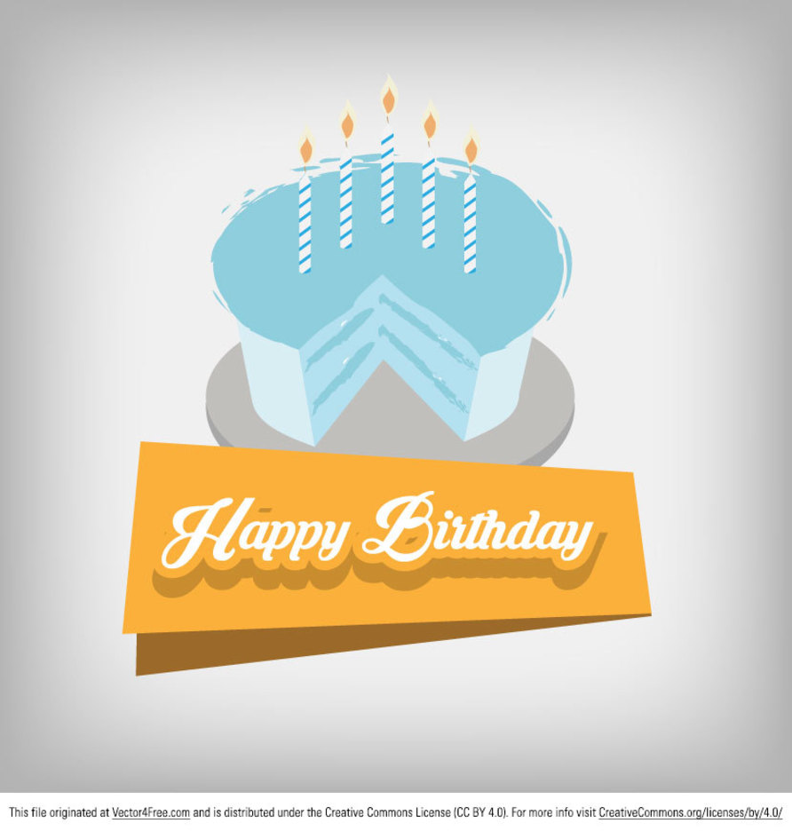 892x936 Free Vector Happy Birthday Cake