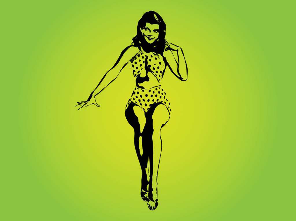 Sexy Pinup Lady Vector Art Graphics 1024x765 Sexy Pinup Lady Vector Art Graphics