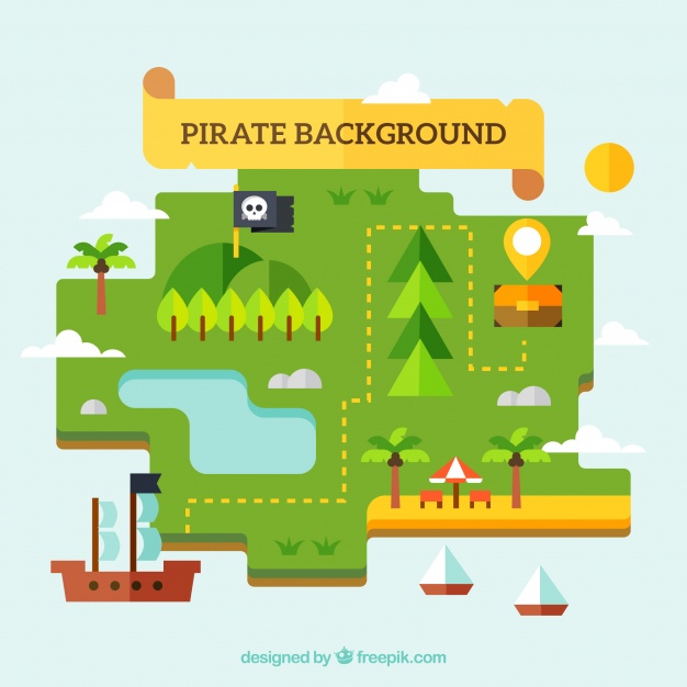 Free Vector Pirate Map at Vectorified.com | Collection of Free Vector ...