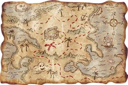 414x276 Vector Treasure Map