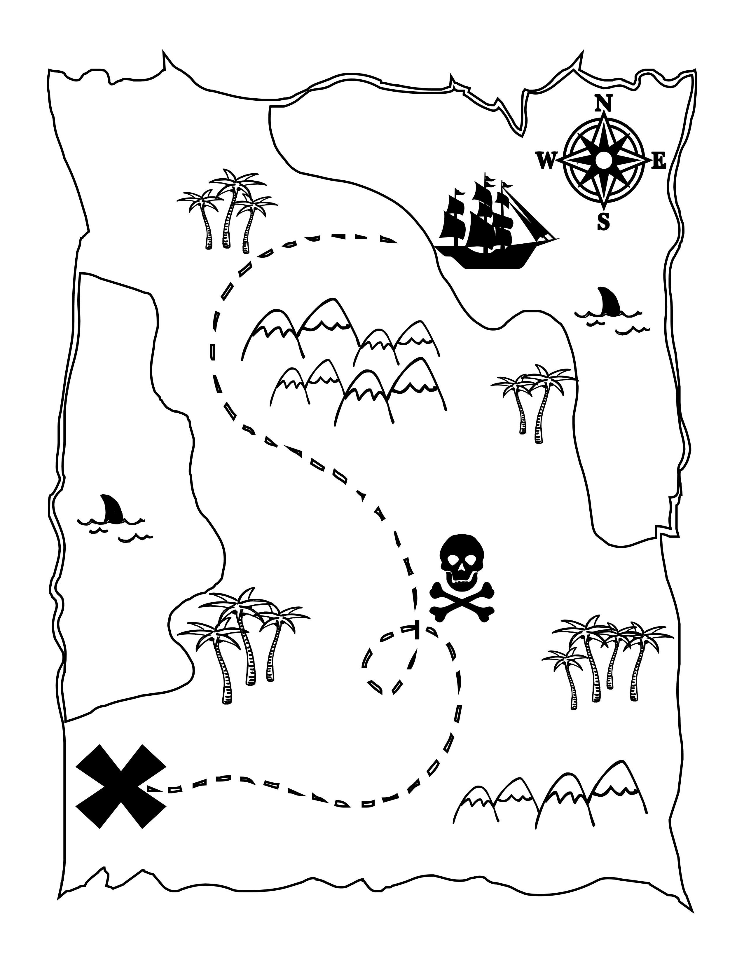 2550x3300 Coloring Stock Vector Pirate Maze Game For Kids Treasure Map