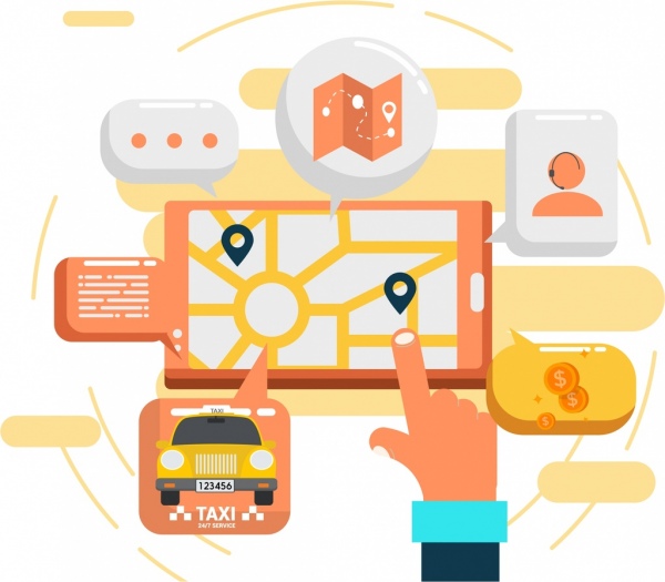 Navigation Program Advertising Smartphone Ui Icons Free Vector 600x525 Navigation Program Advertising Smartphone Ui Icons Free Vector