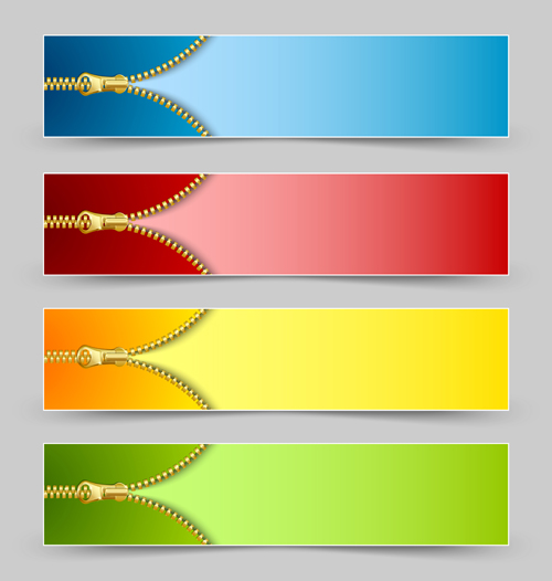 500x526 Golden Zipper Banner Vector Free Download