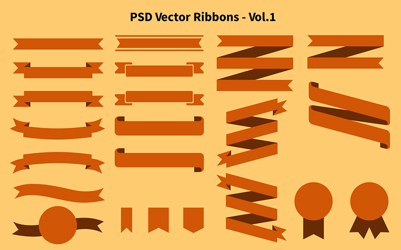 800x499 Vector Ribbons Vol Free Psdexplorer