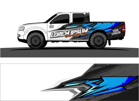 450x326 Car Livery Graphic Vector Abstract Racing Shape Design