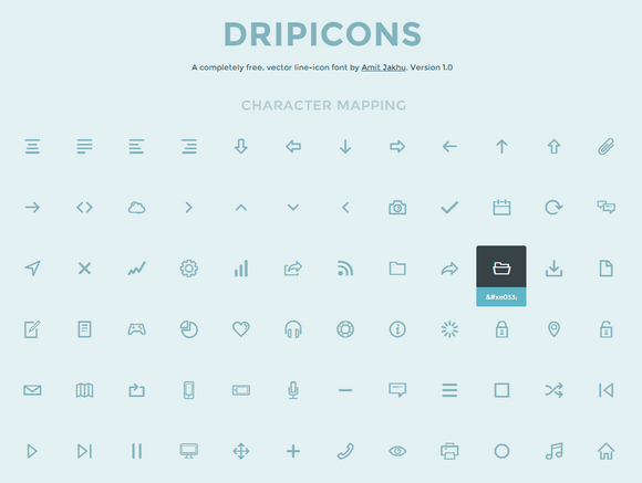 Dripicons A Completely Free Vector Line Icon Font Web Resources 580x437 Dripicons A Completely Free Vector Line Icon Font Web Resources