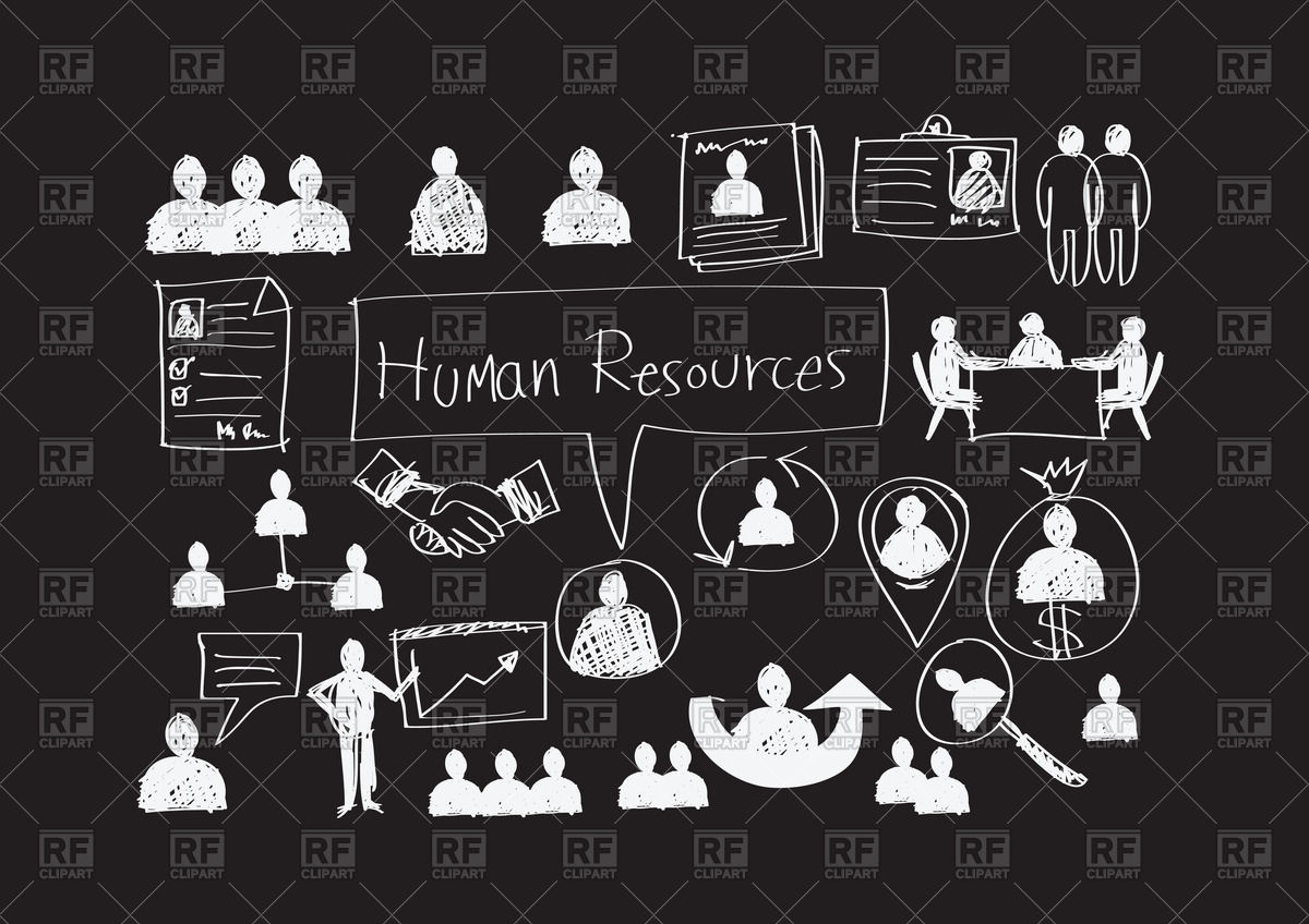 Human Resources Business Icons Vector Image Of Business, Finance 1200x848 Human Resources Business Icons Vector Image Of Business, Finance
