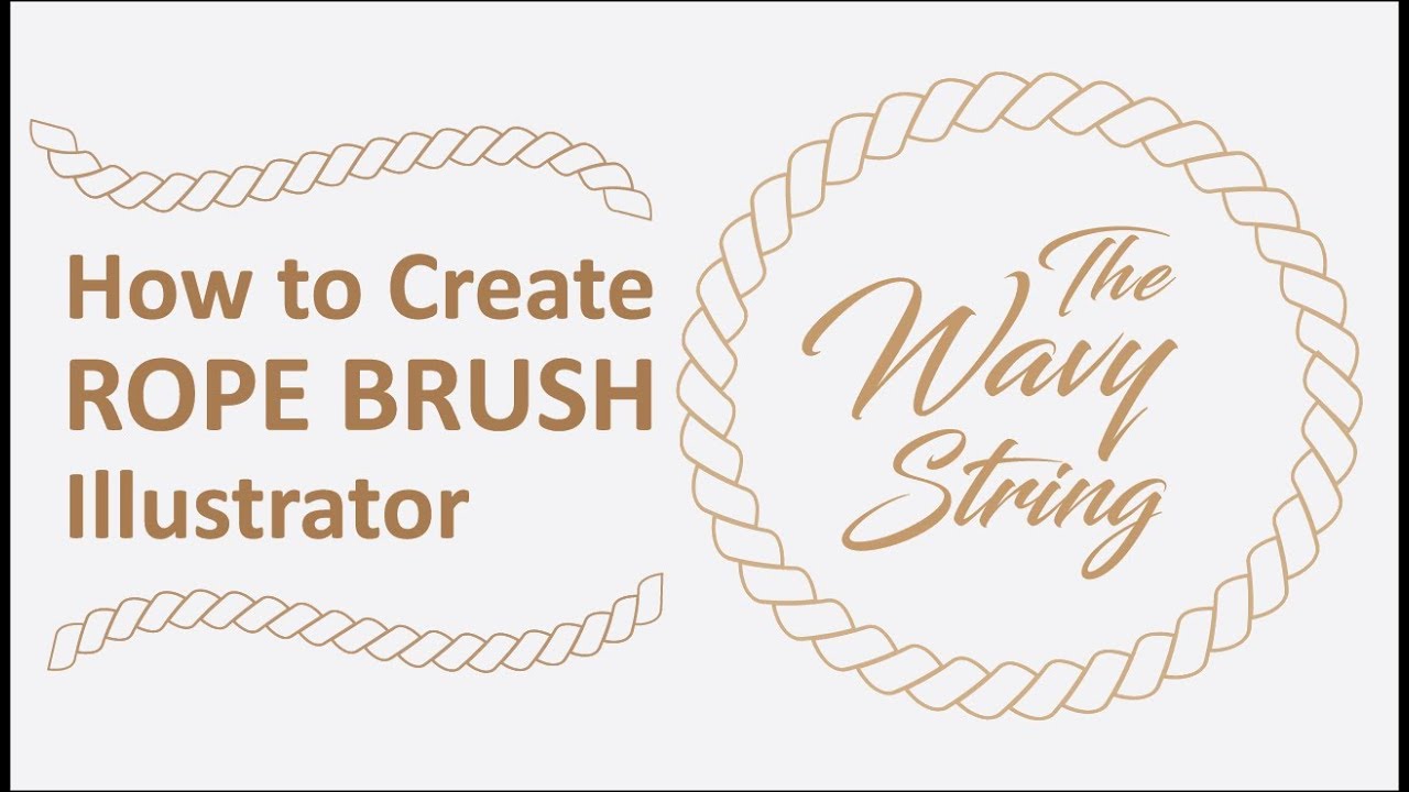 1280x720 How To Create Rope Brush Illustrator