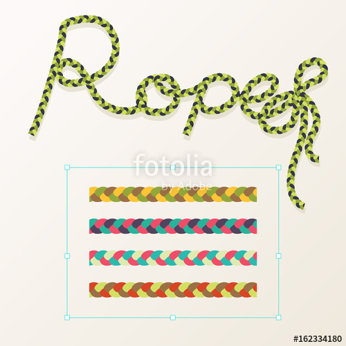 500x500 Braided Rope Pattern Seamless For Decoration Design Created