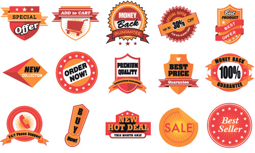 Free Vector Sale Stickers