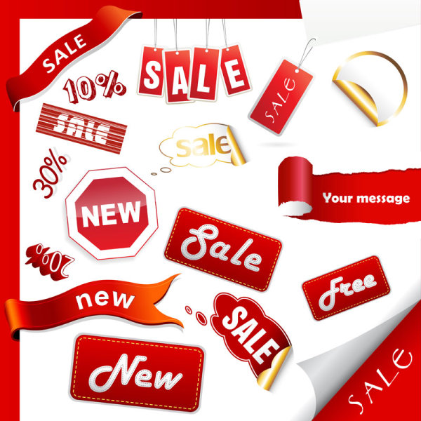 600x600 Fine Label Sales Stickers Vector Download Free Vectors Graphic
