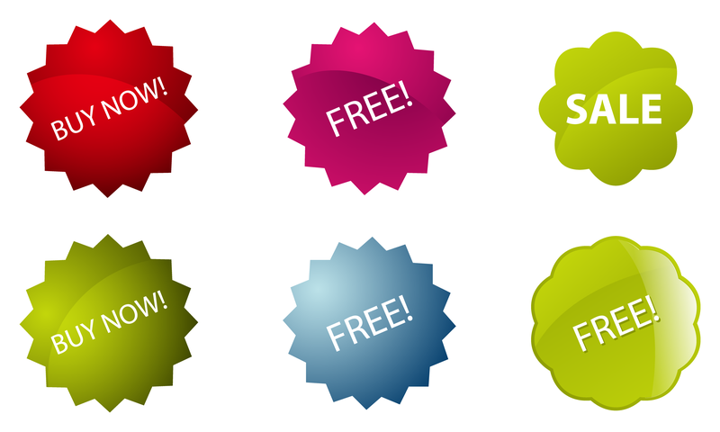 800x480 Colorful Vector Sale Stickers