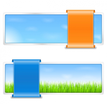 425x414 Creative Paper Scrolls Banner Vector Free Vectors Ui Download