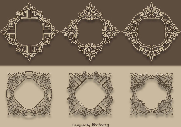 632x443 Vector Scrollwork Collection Free Vector Download Cannypic