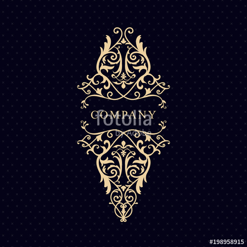 500x500 Antique Scrollwork Logo Vintage Label Western Engraving Retro