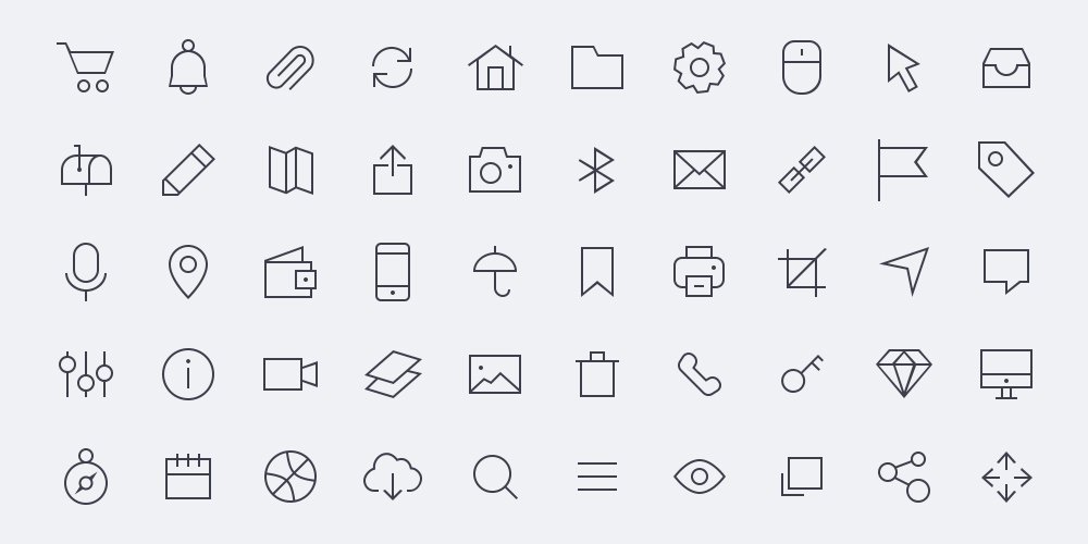 1000x500 Best Free Icon Sets