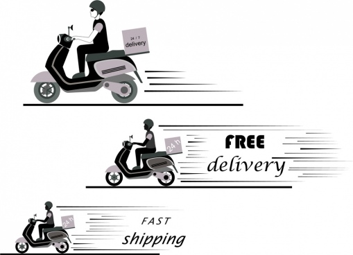509x368 Delivery Car Vector Set Free Vector Download