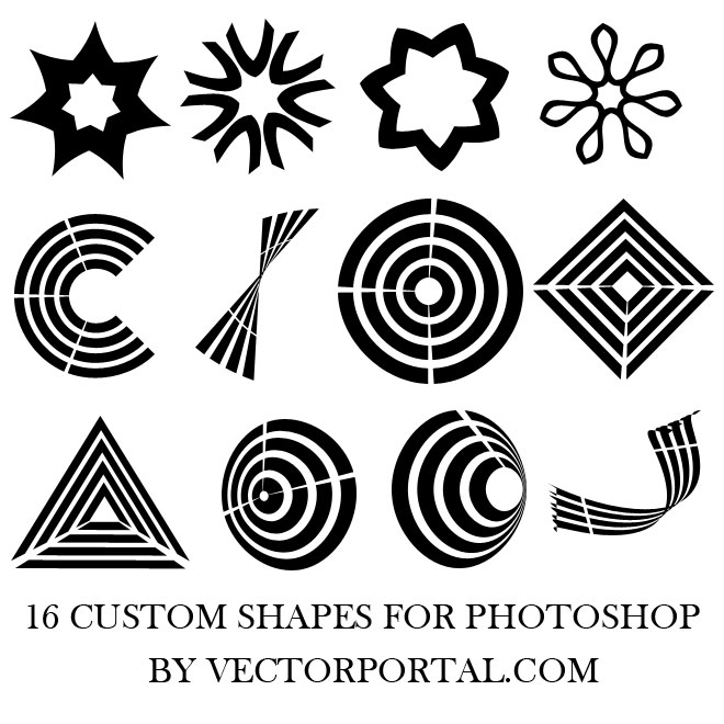 geometric shapes for photoshop free download