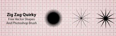 480x150 Zig Zag Quirky Free Vector Shapes And Photoshop Brush Creative Nerds
