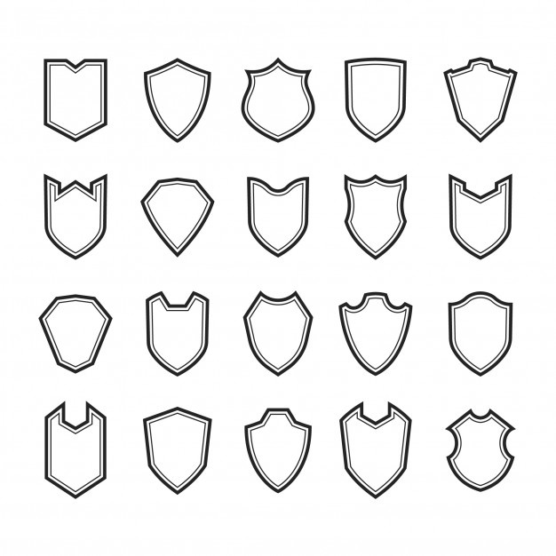 626x626 Shield Outline Vectors, Photos And Free Download